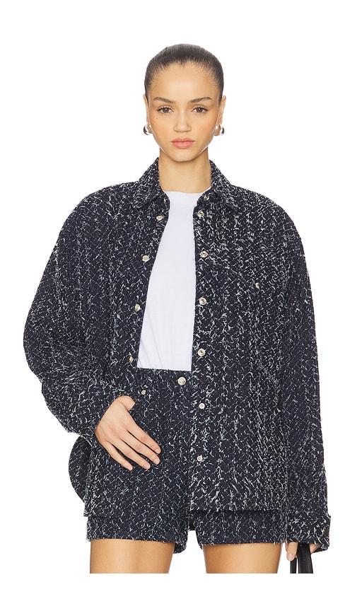 iro velini cardigan in blue.