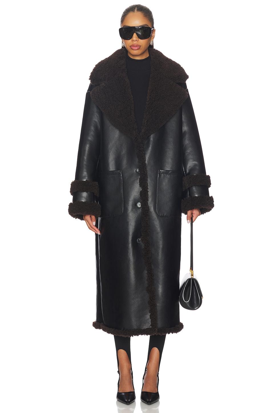 irving faux leather coat