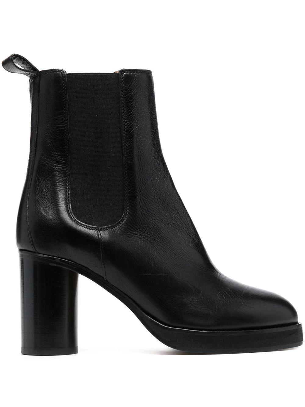 isabel marant 90mm leather ankle boots