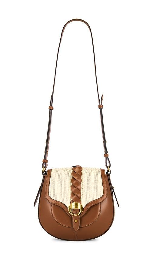 isabel marant altay small crossbody bag in cognac.