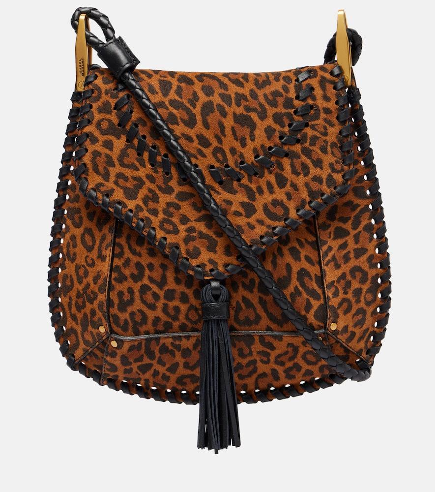isabel marant anahi small suede shoulder bag