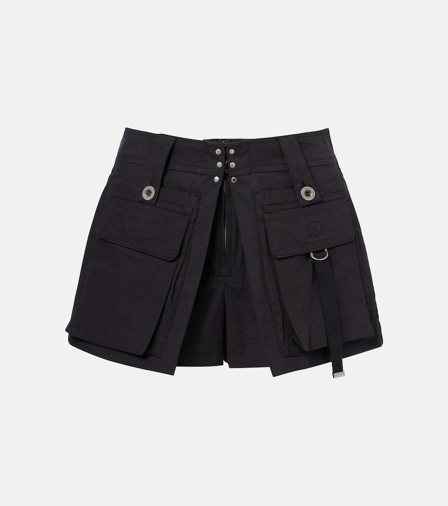 isabel marant barta cotton shorts
