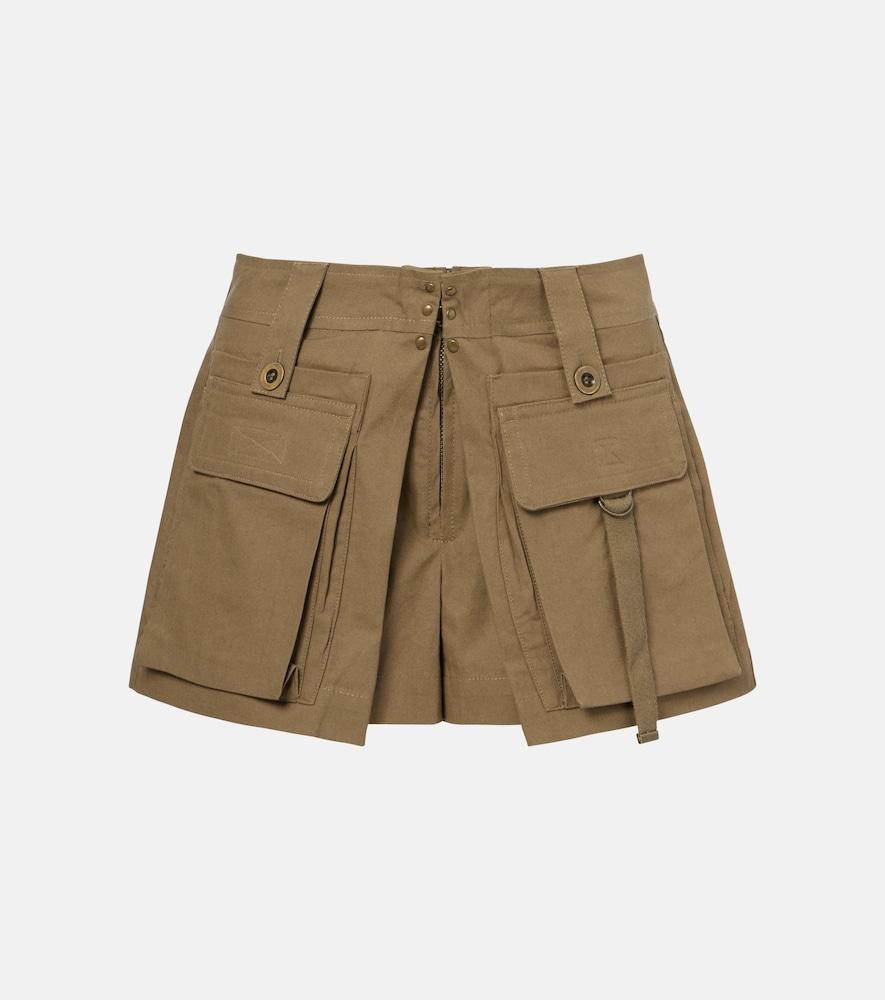 isabel marant barta cotton shorts