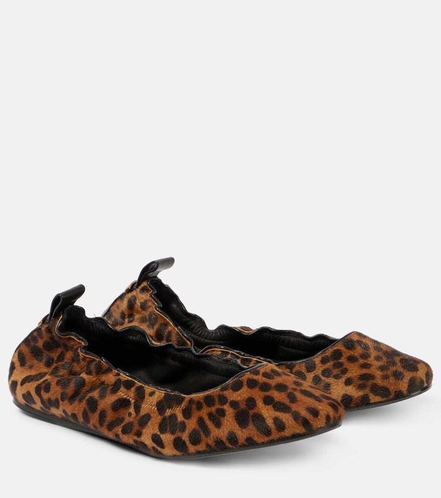 isabel marant belna calf hair ballet flats