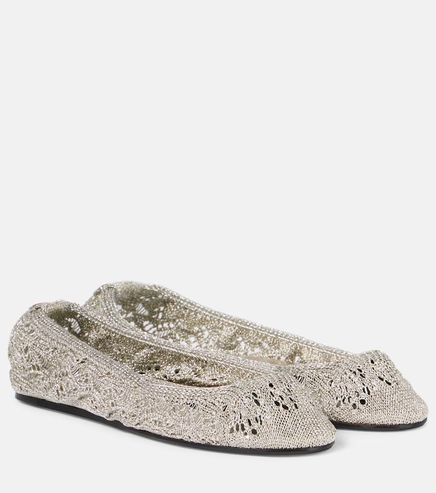 isabel marant belna crochet ballet flats