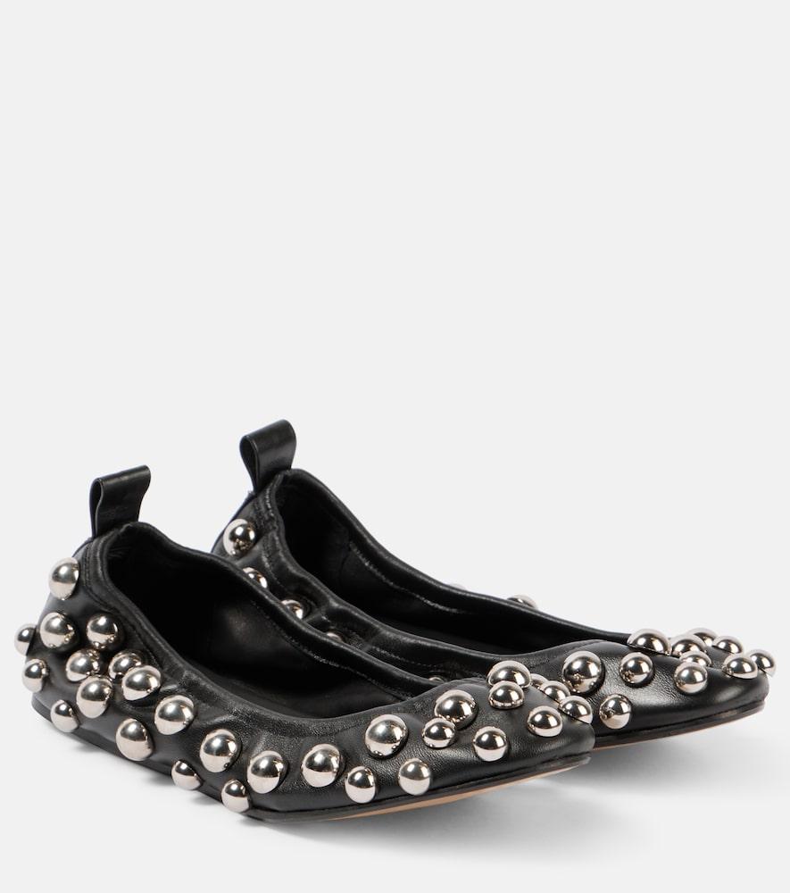 isabel marant belna leather ballet flats