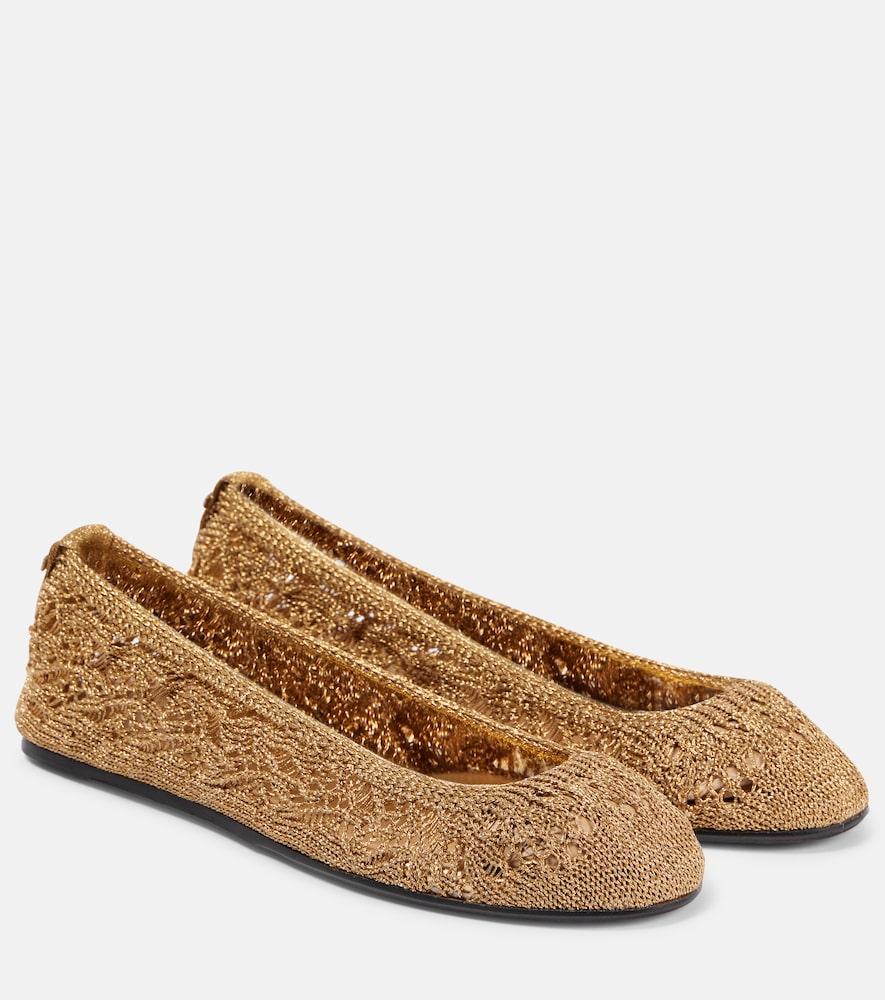 isabel marant belna metallic ballet flats