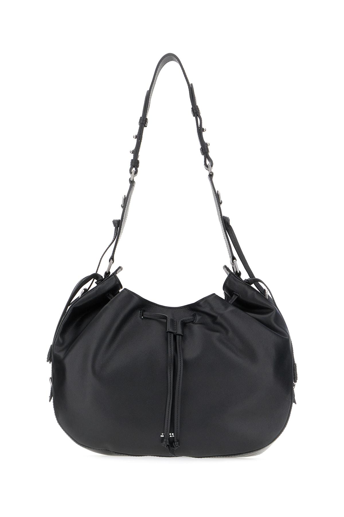 isabel marant black leather hobo bolton shoulder bag