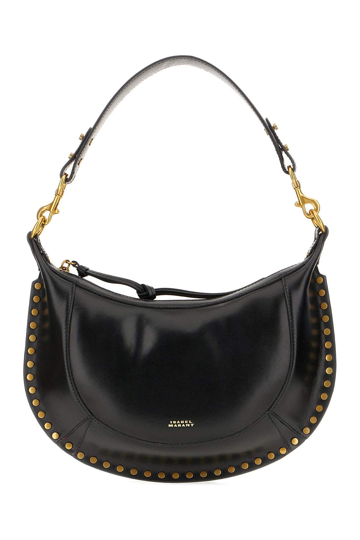 isabel marant black leather naoko shoulder bag