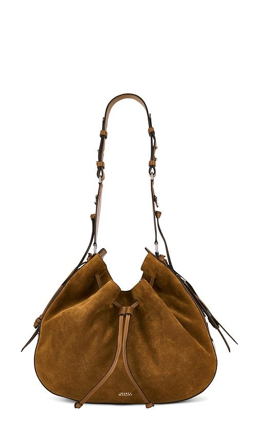 isabel marant bolton hobo crossbody bag in cognac.