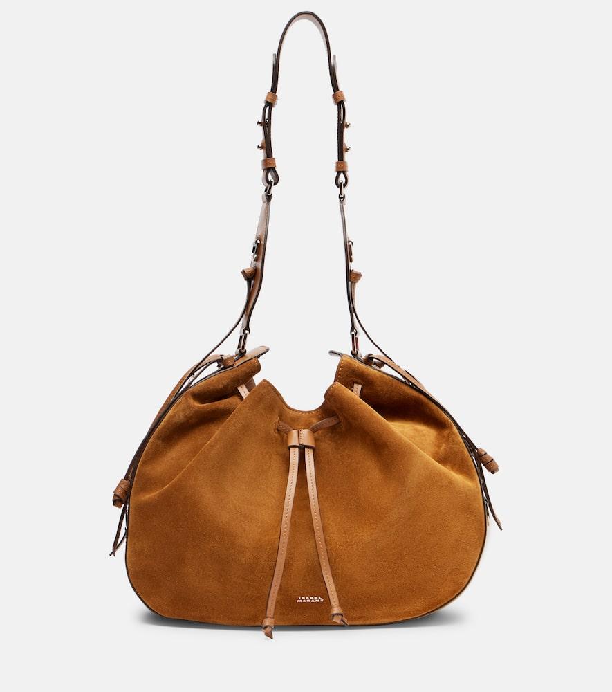 isabel marant bolton medium suede shoulder bag