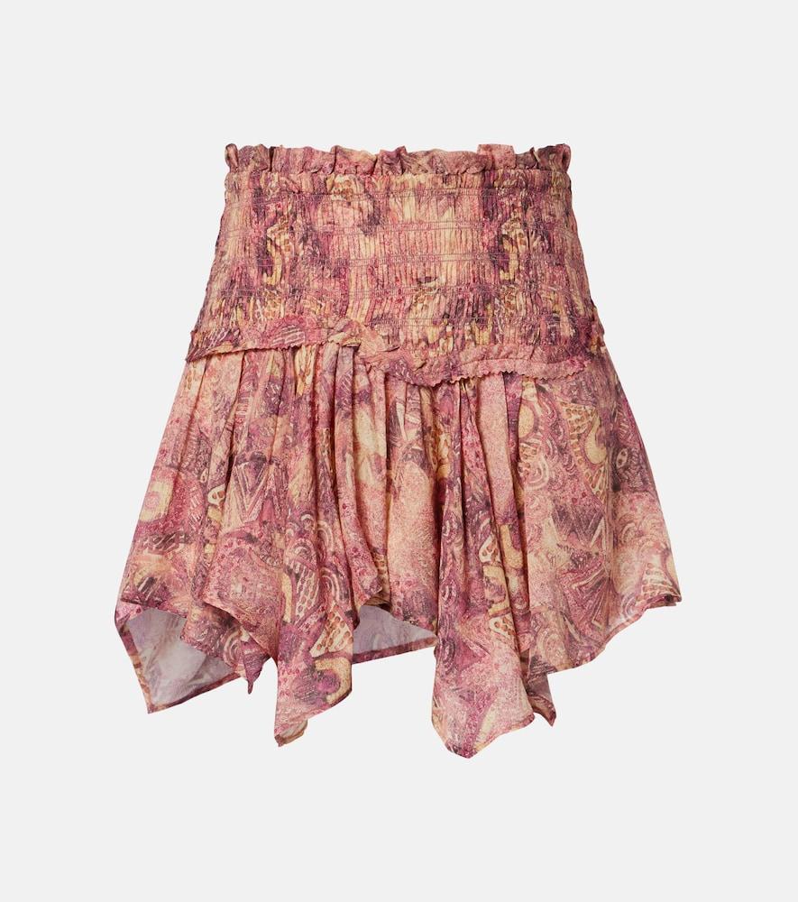 isabel marant ceiva silk miniskirt