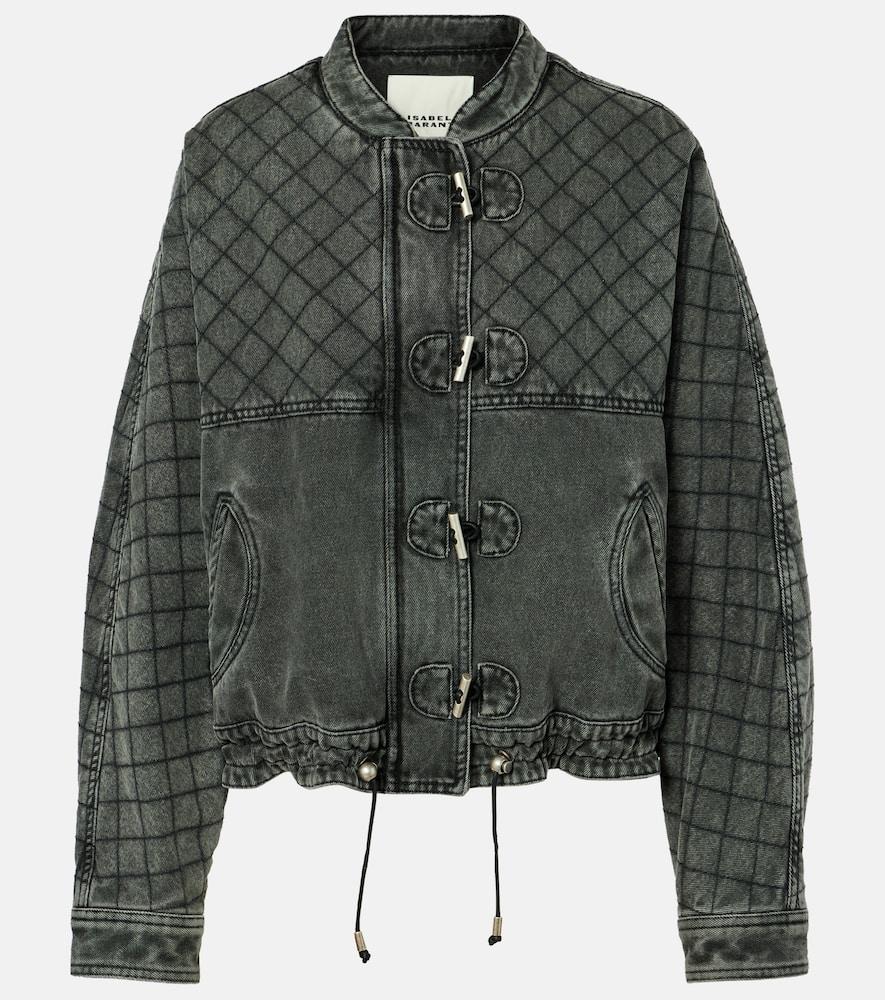 isabel marant celiany quilted denim jacket