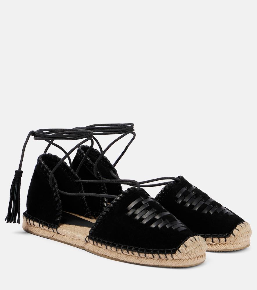 isabel marant celsi leather espadrilles