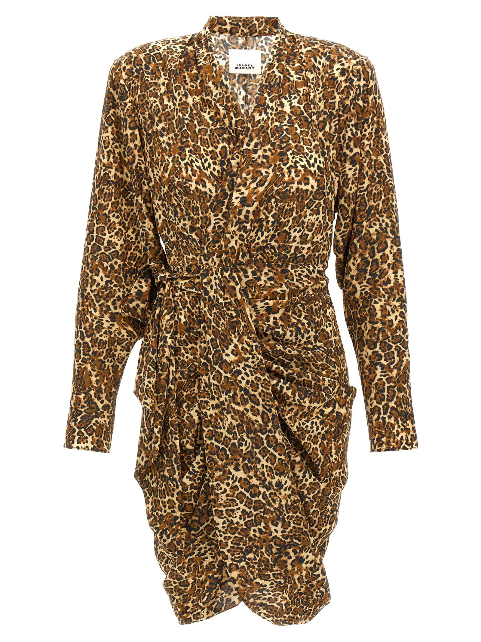 isabel marant cleora dress multicolor silk skirt - women