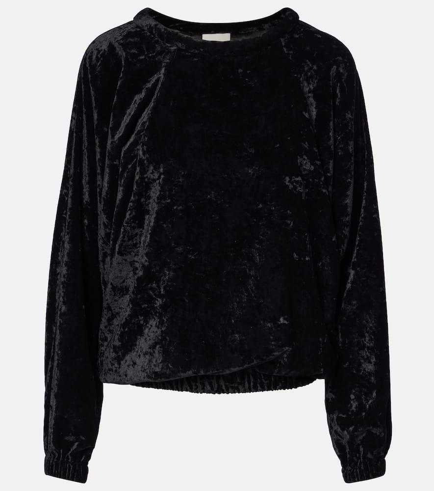 isabel marant dabia velvet top