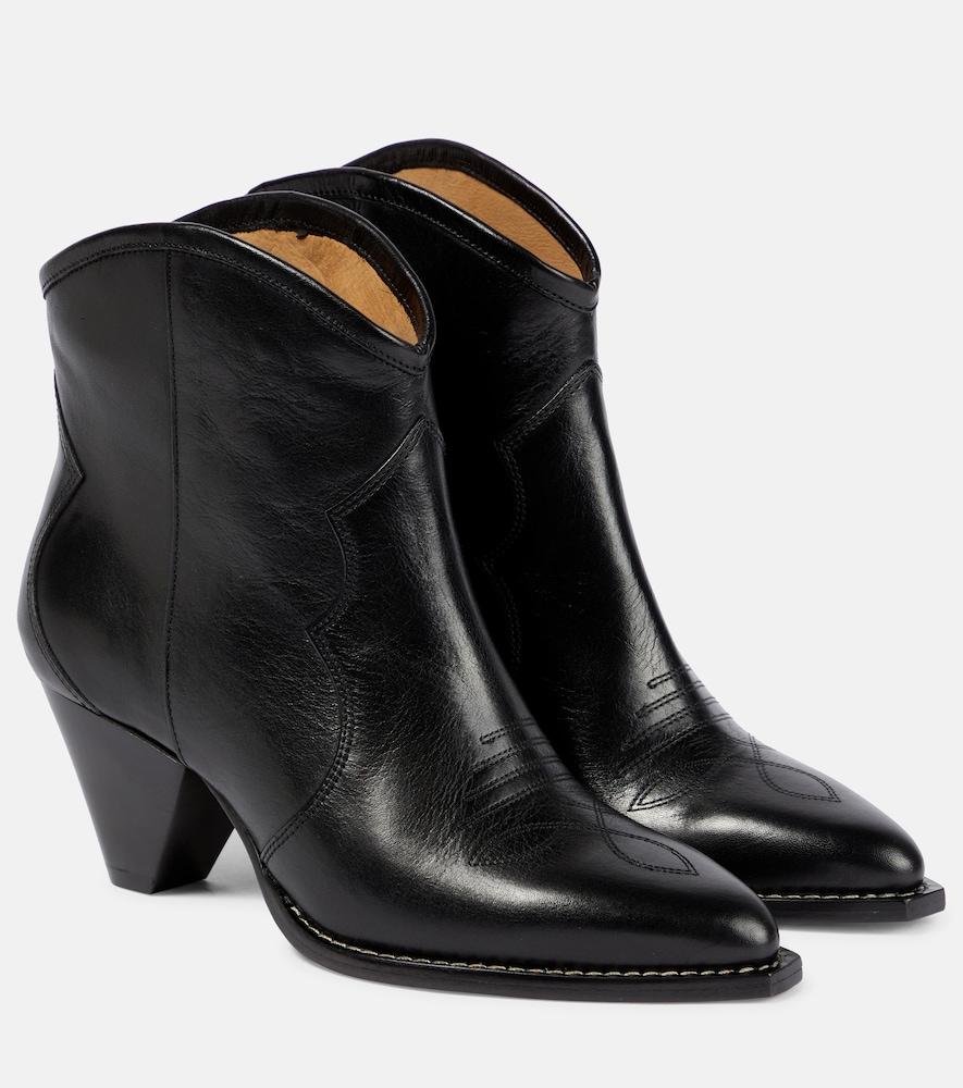 isabel marant darizo leather ankle boots