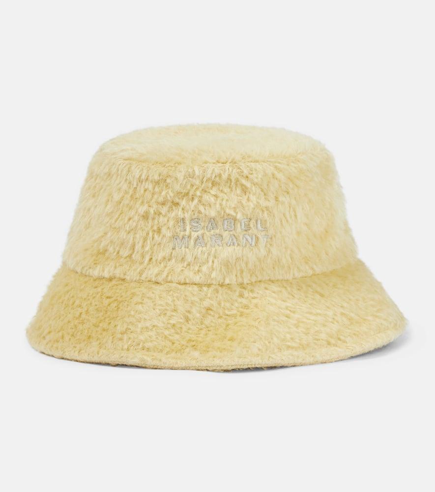 isabel marant denji embroidered wool bucket hat