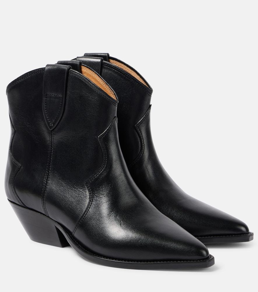 isabel marant dewina leather ankle boots