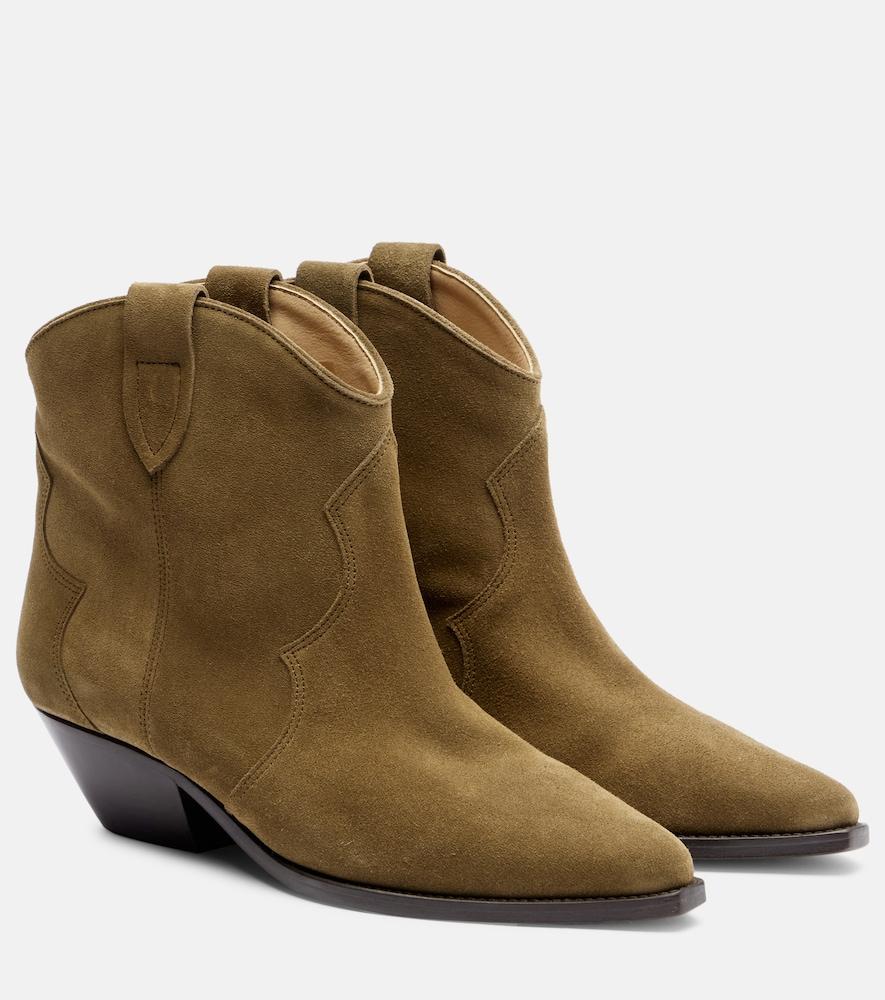 isabel marant dewina suede cowboy boots