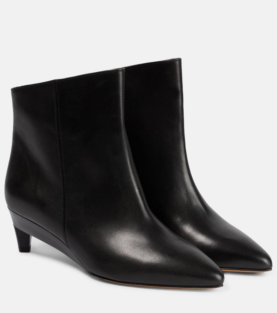 isabel marant deyan leather ankle boots