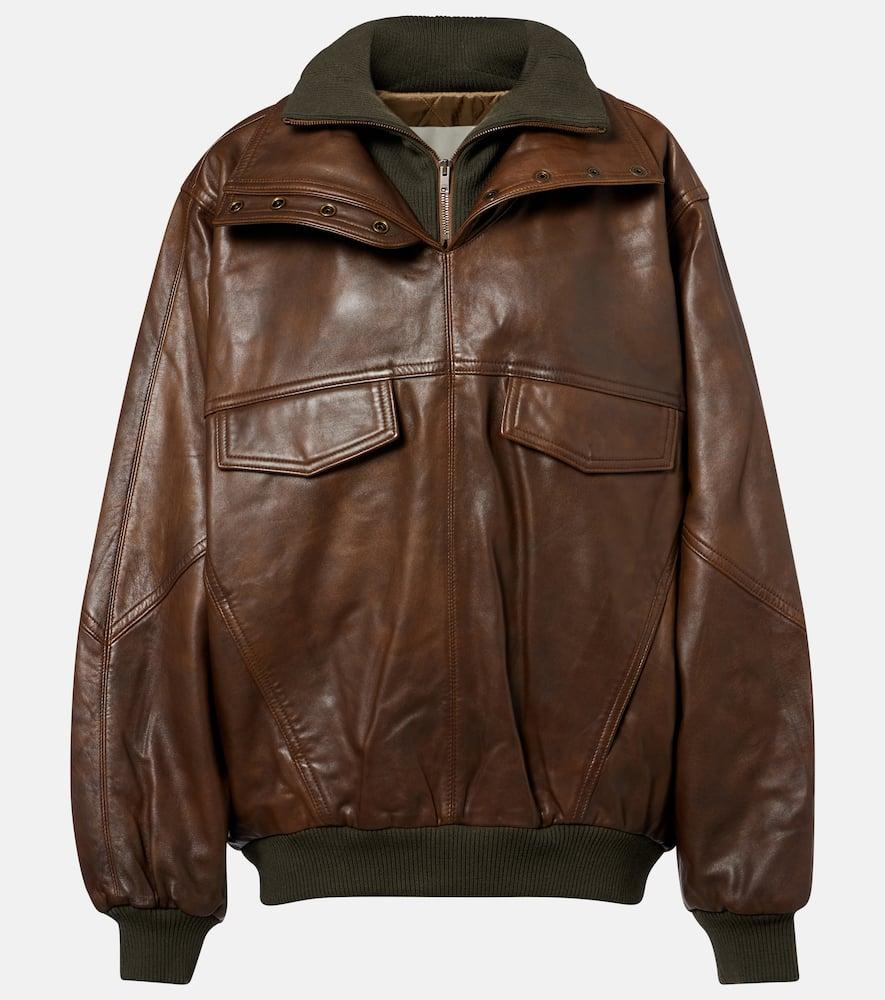 isabel marant dorry oversized leather jacket
