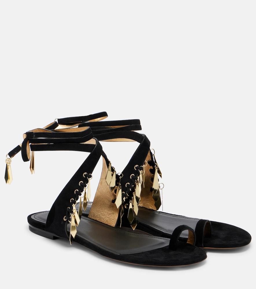 isabel marant dreena embellished suede sandals