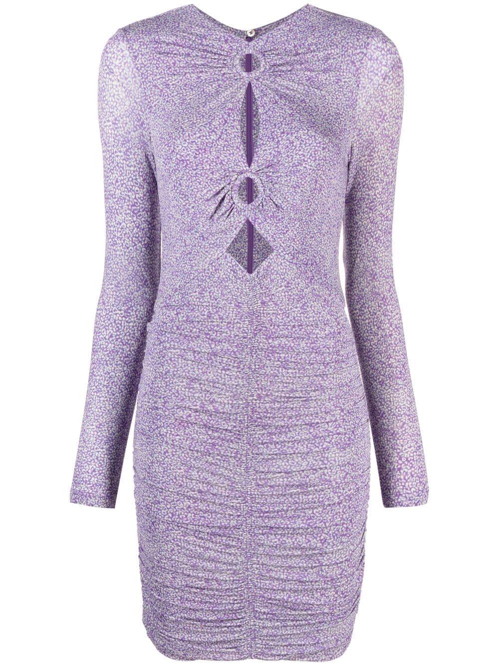 isabel marant dresses purple viscose - women