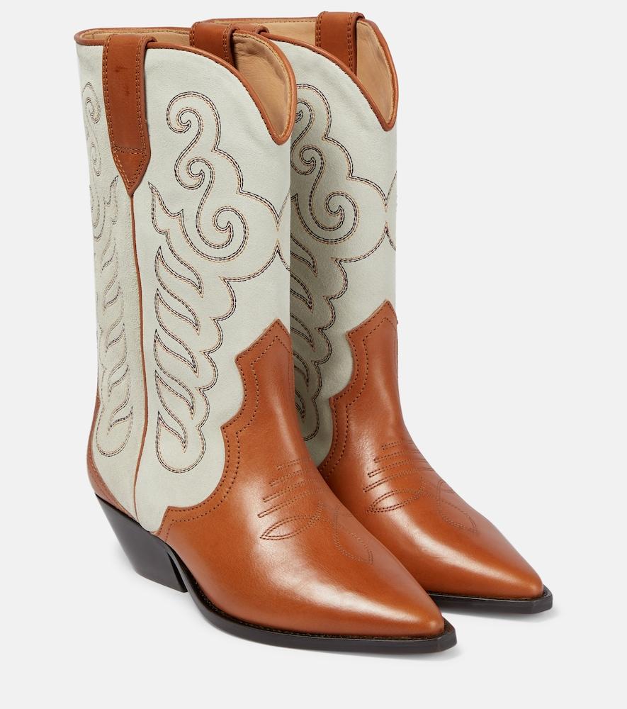 isabel marant duerto embroidered leather boots