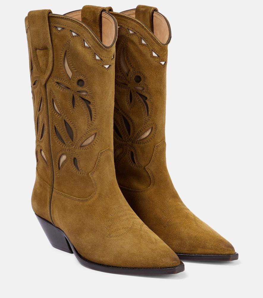 isabel marant duerto suede cowboy boots