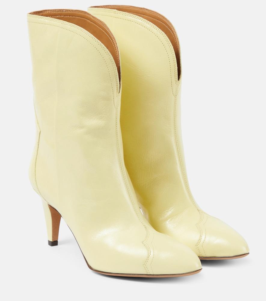 isabel marant dytho leather ankle boots