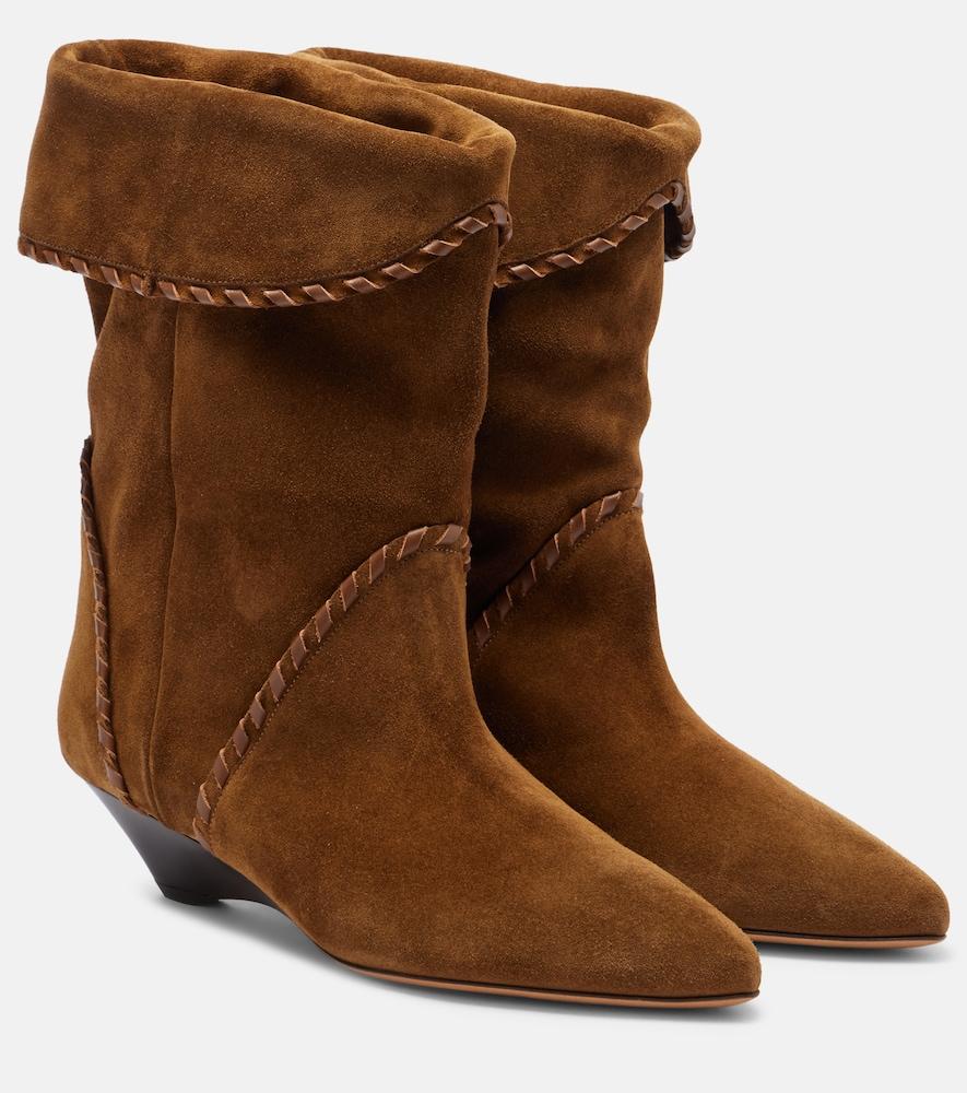 isabel marant edoa 45 suede ankle boots