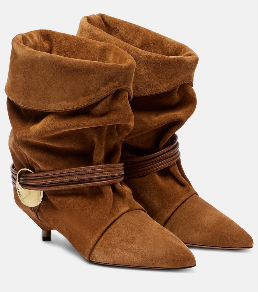 isabel marant edrika suede ankle boots