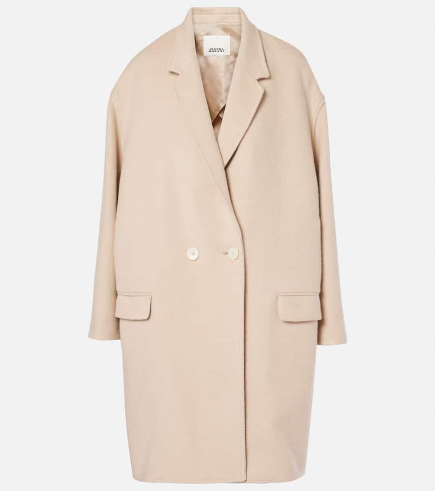 isabel marant efegozi wool, cashmere and silk coat