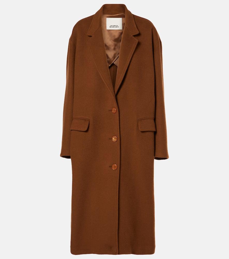 isabel marant efezia wool, cashmere and silk coat