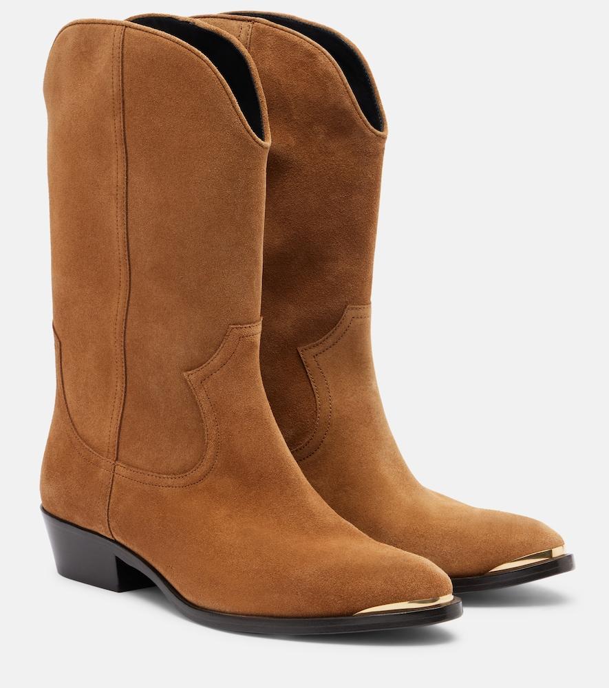 isabel marant elbana 35 suede cowboy boots