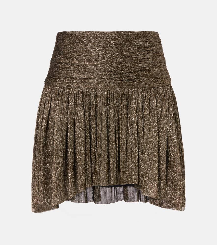 isabel marant eloise asymmetric embellished miniskirt