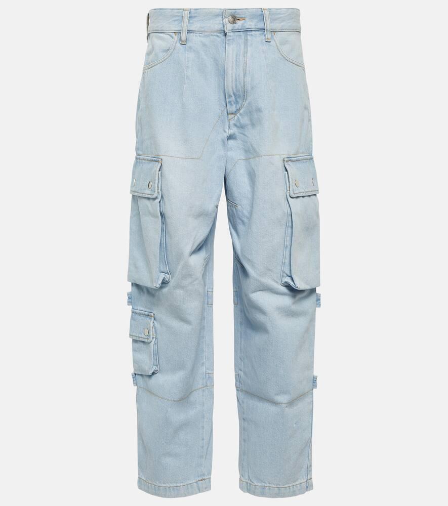 isabel marant elore denim cargo pants