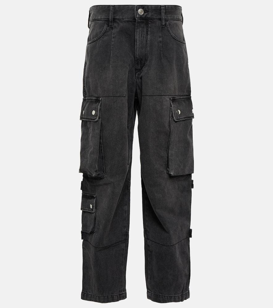 isabel marant elore denim cargo pants