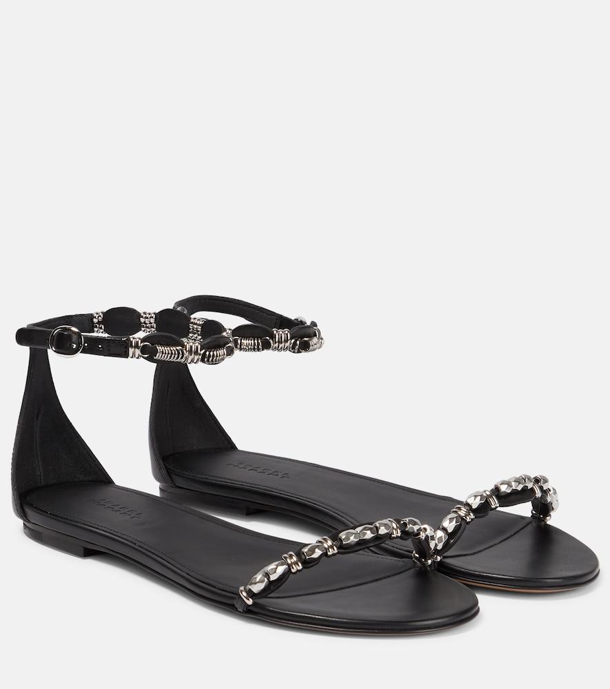 isabel marant embellished leather sandals