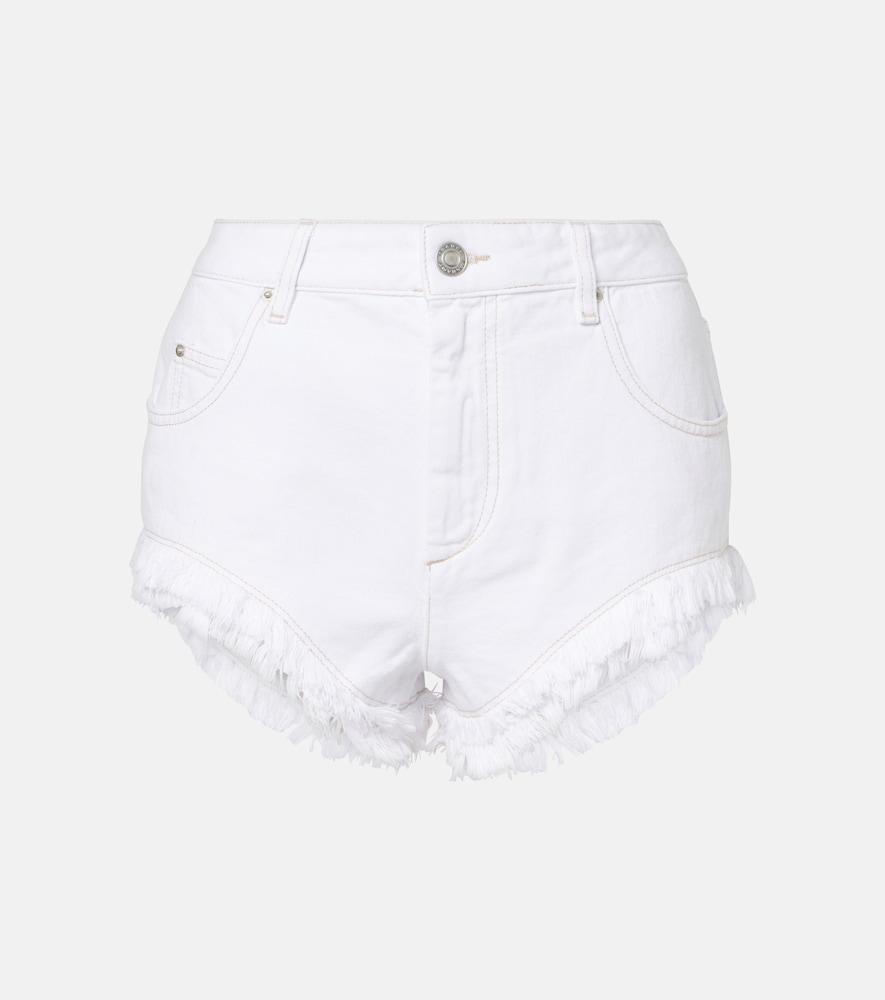 isabel marant eneidao denim shorts