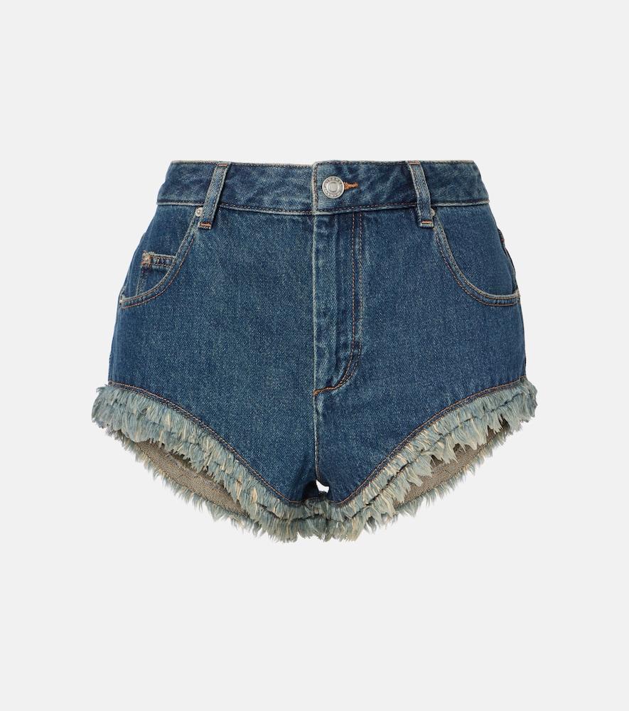 isabel marant eneidao denim shorts