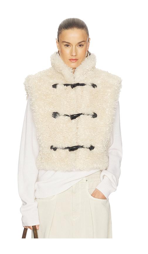 isabel marant etoile alisa vest in neutral.