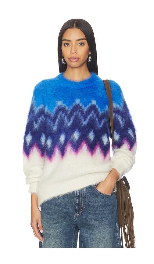 isabel marant etoile ambre sweater in blue.