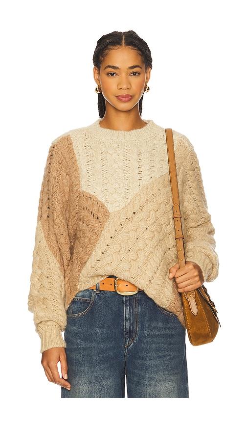 isabel marant etoile daryl sweater in beige.