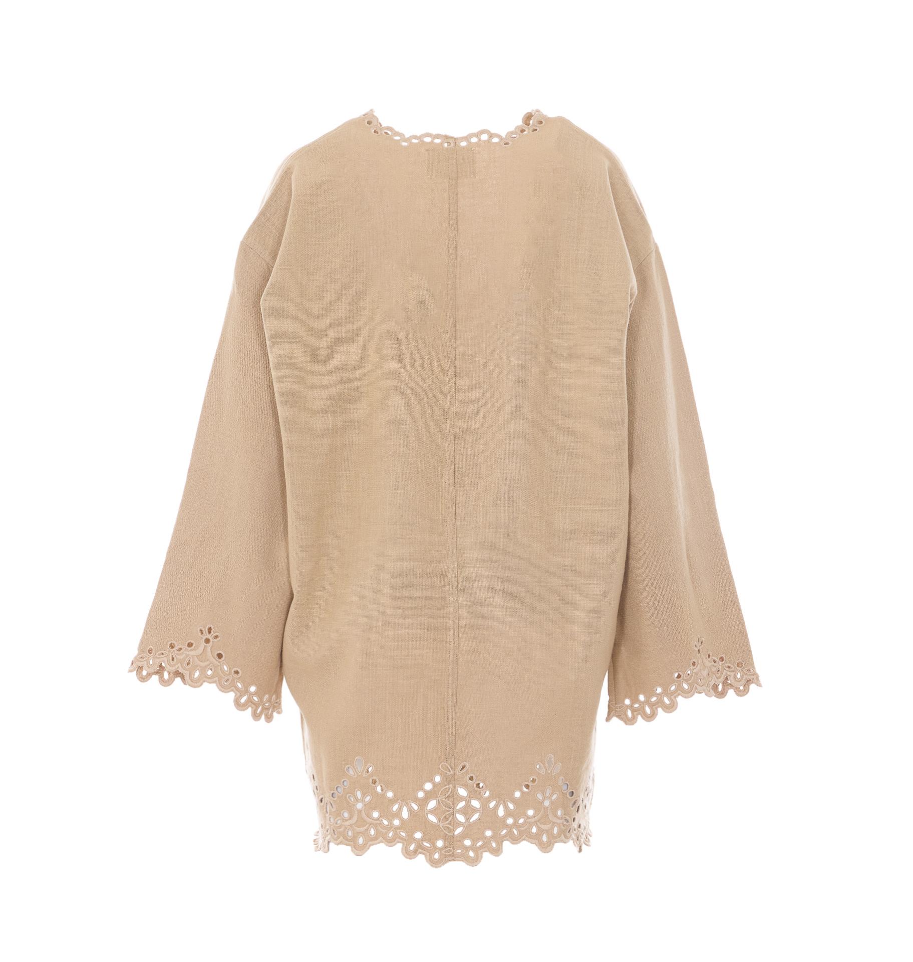 isabel marant etoile dresses beige cotton - women