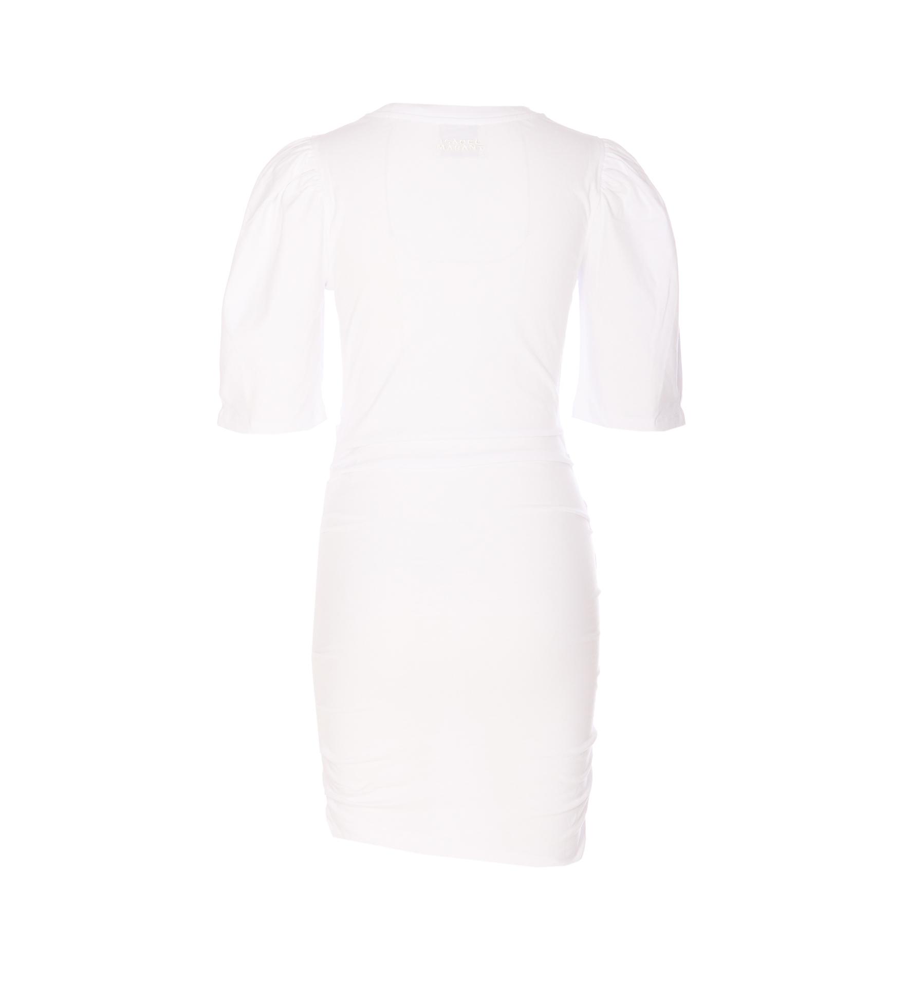 isabel marant etoile dresses white cotton - women