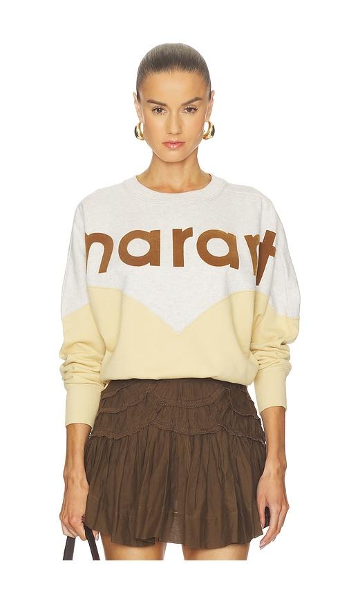 isabel marant etoile houston sweater in brown.