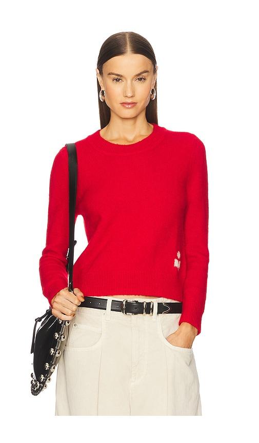 isabel marant etoile isadora sweater in red.