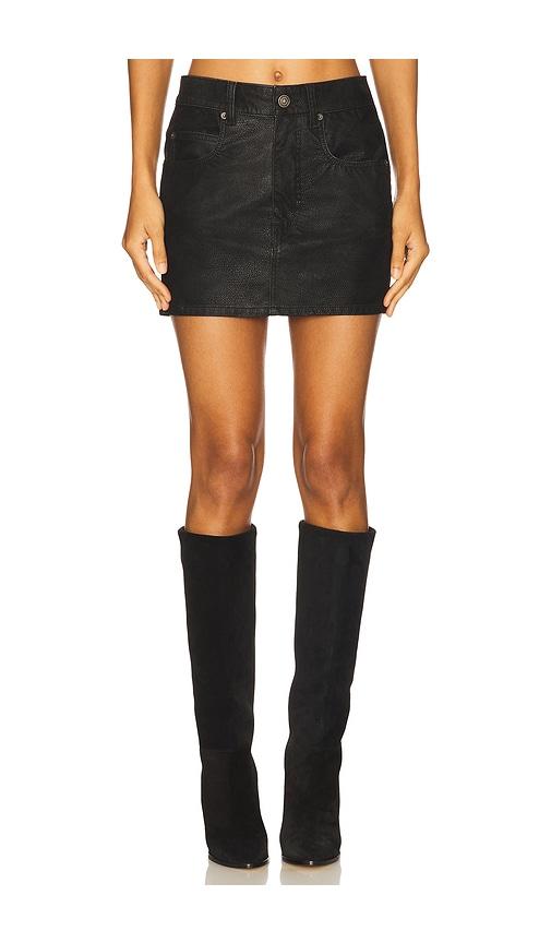 isabel marant etoile kimmy skirt in black.